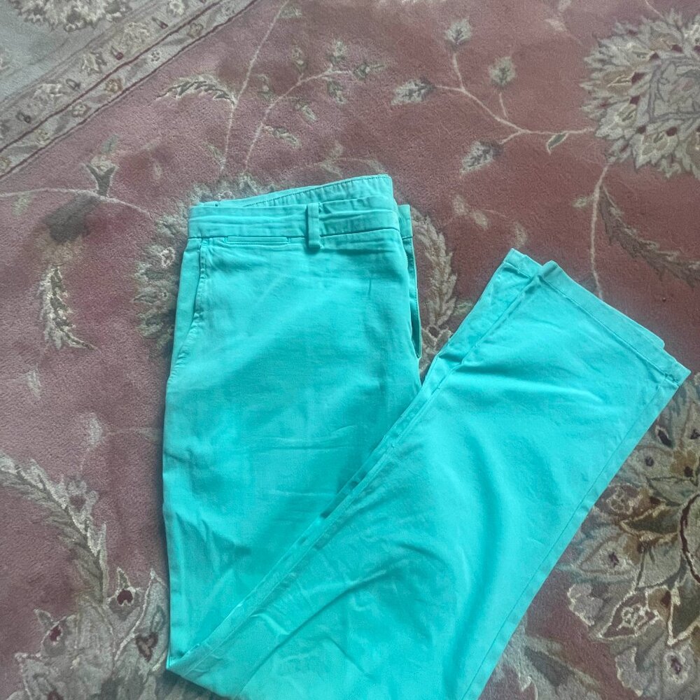 Vineyard Vines Slim Pant in Teal